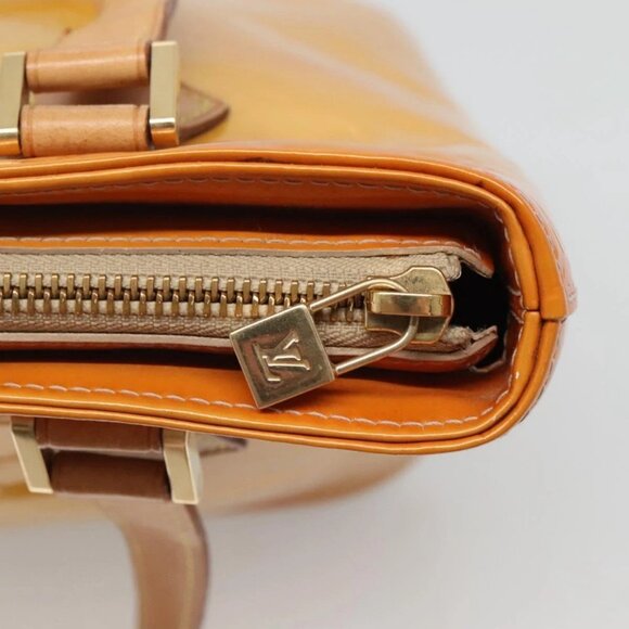 LOUIS VUITTON Monogram Vernis Houston Hand Bag Beige - Picture 10 of 15